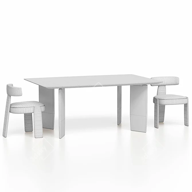 Oru Chair and Table Set 3D model image 14