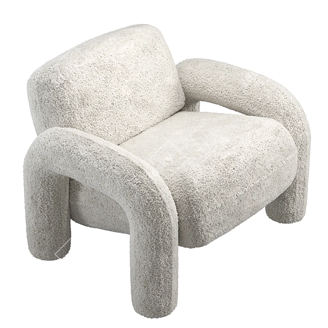 BUBO Armchair: Exceptional Comfort & Style 3D model image 2