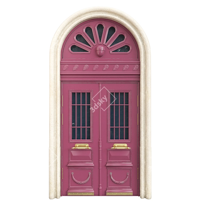 Classic Door 3D Max Modeling 3D model image 1