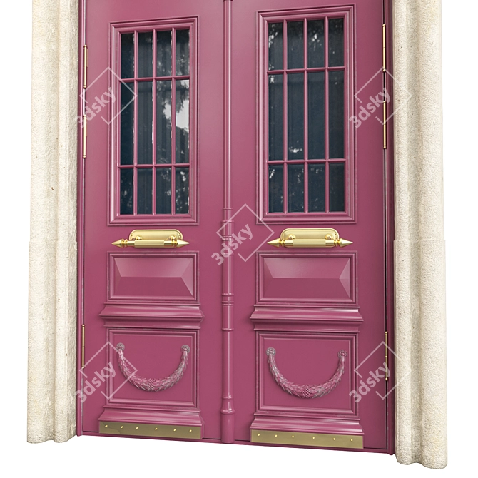 Classic Door 3D Max Modeling 3D model image 2