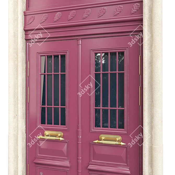 Classic Door 3D Max Modeling 3D model image 3