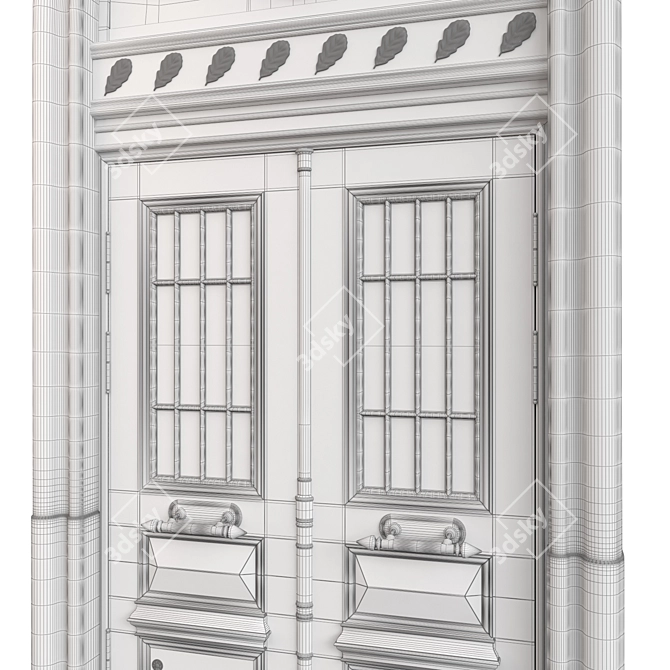 Classic Door 3D Max Modeling 3D model image 7