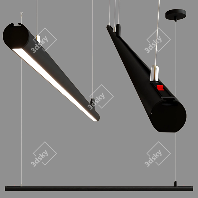 Et2 Continuum Linear Pendant Light 3D model image 5