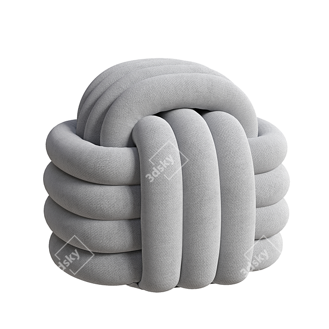 KNOT PUFAS Pouf Ottoman 3D model image 4