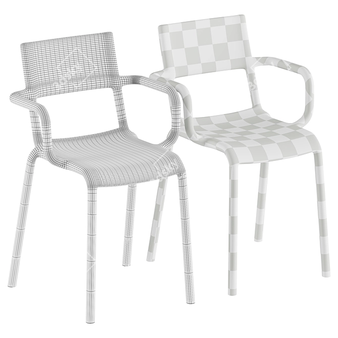 Modern Kartell Chair Ready Shipping 3D model image 3