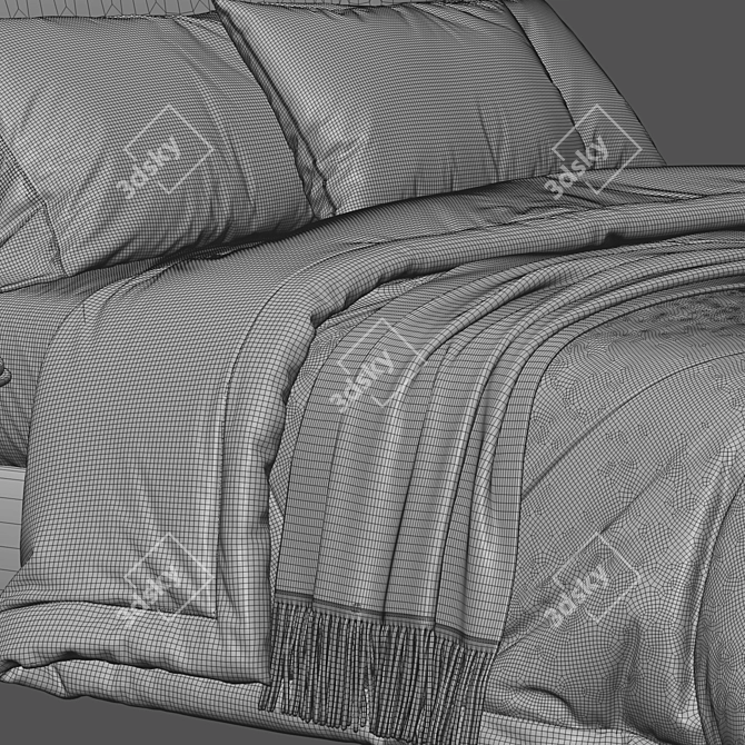 Modern Ikea Dunvik Bed 3D 3D model image 3