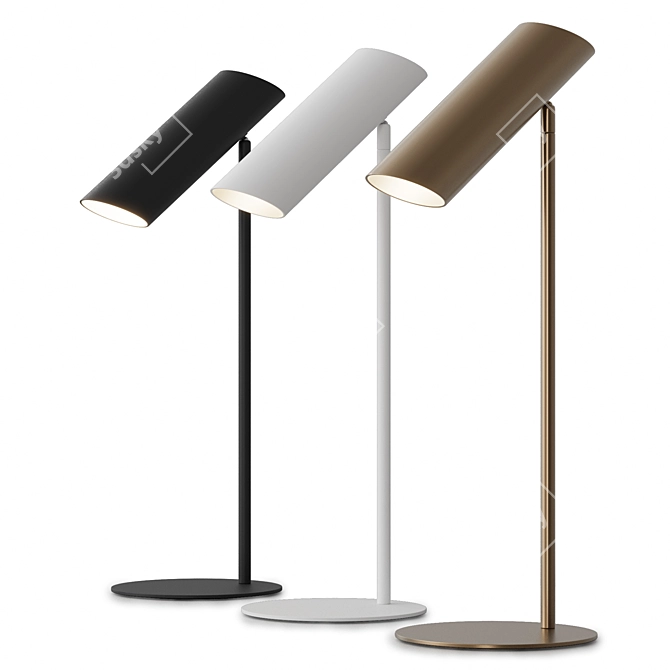 Modern Steel Table Lamp by Faro Barcelona 3D model image 1