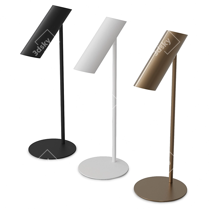 Modern Steel Table Lamp by Faro Barcelona 3D model image 4