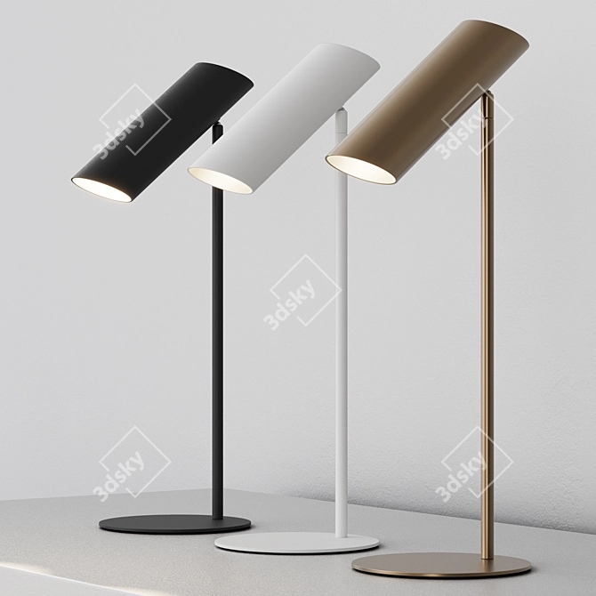 Modern Steel Table Lamp by Faro Barcelona 3D model image 6