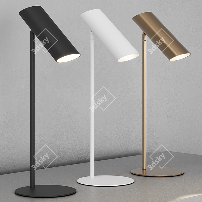 Modern Steel Table Lamp by Faro Barcelona 3D model image 7