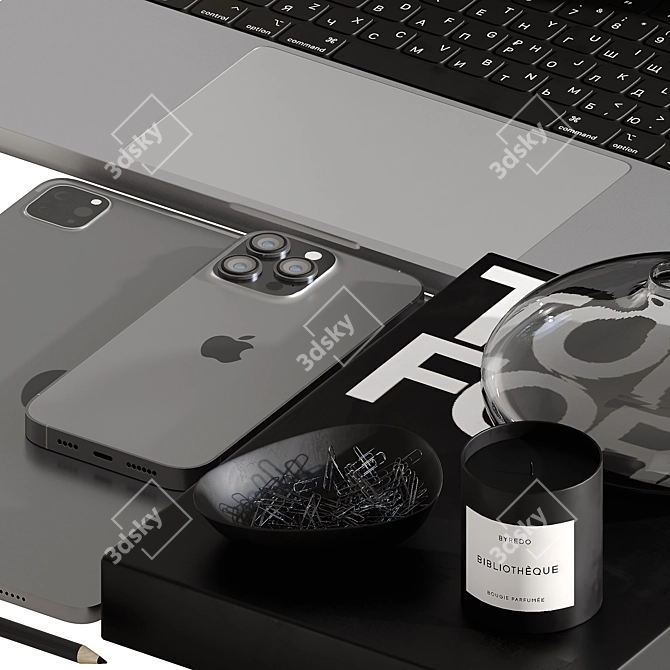 Apple Tech Desk Set 3D model image 3