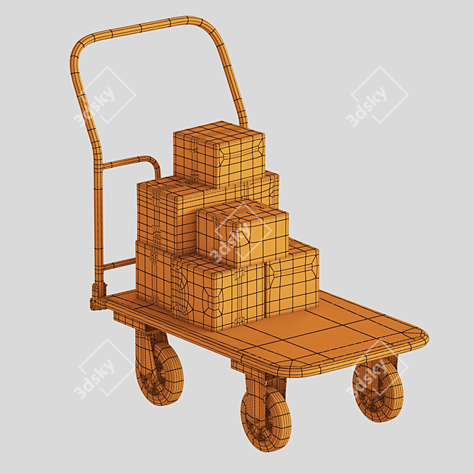 High-Quality Textured Polygonal 3D Model 3D model image 7