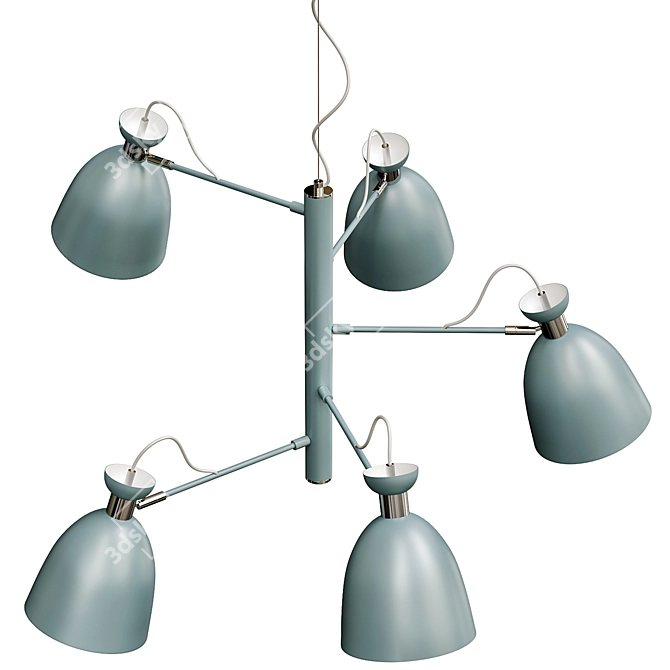 Elegant GENT Chandelier Fixture 3D model image 3