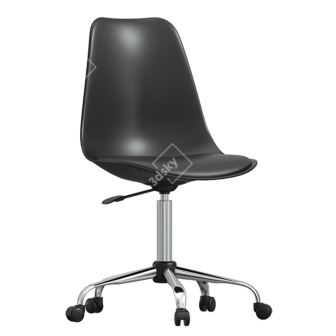 Harland Swivel Task Chair, Height-Adjustable 3D model image 1