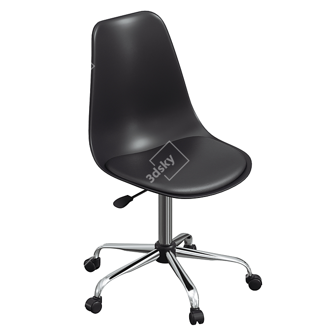 Harland Swivel Task Chair, Height-Adjustable 3D model image 3