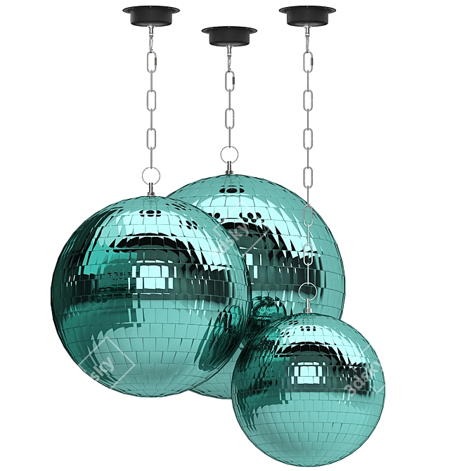 Sparkling Disco Ball 3D Model 3D model image 5