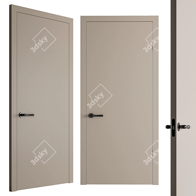  Sleek Entryway Door Collection 3D model image 3