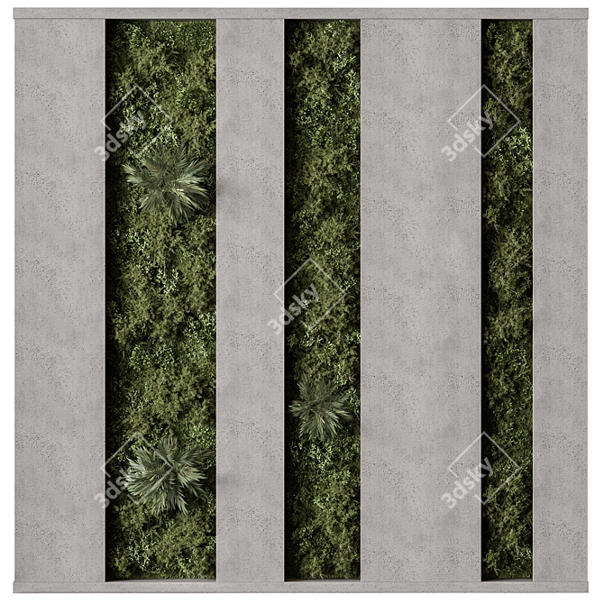 Green Wall 98 Vertical Garden 3D model image 1