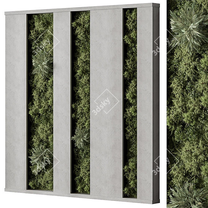 Green Wall 98 Vertical Garden 3D model image 3