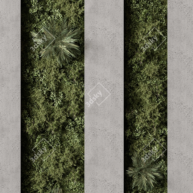 Green Wall 98 Vertical Garden 3D model image 4