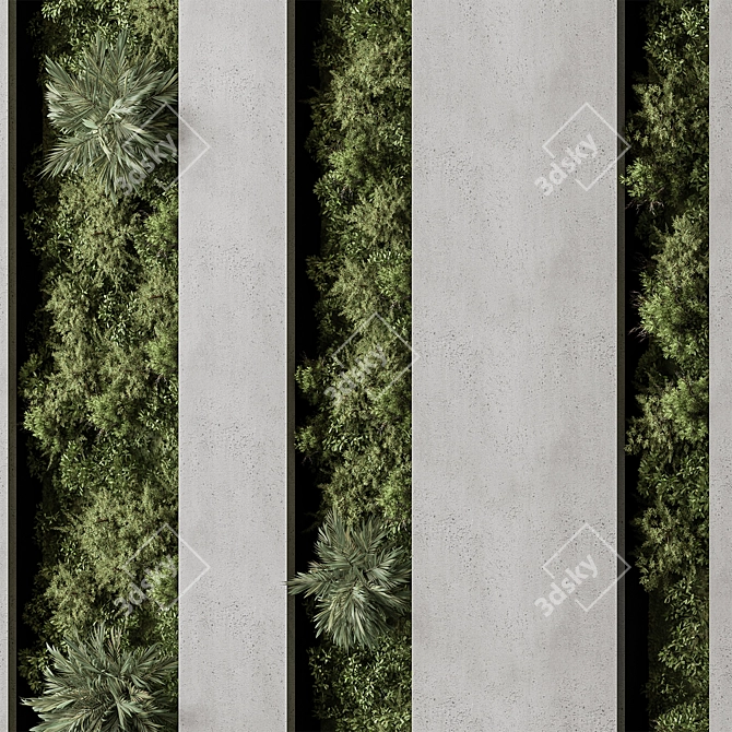 Green Wall 98 Vertical Garden 3D model image 5