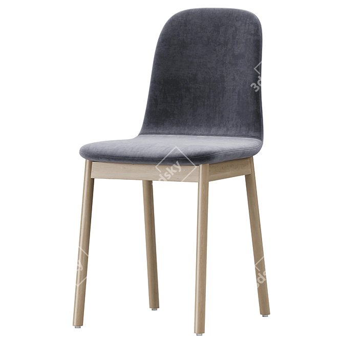 Modern Hug Side Chair Collection 3D model image 3