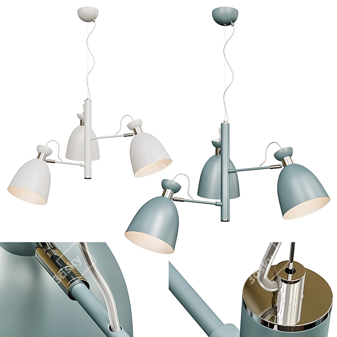 GENT Lamp 3: Modern Lighting Fixture 3D model image 1