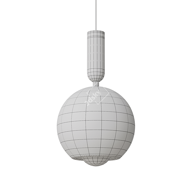 Orb LED Pendant Light Fixture 3D model image 4