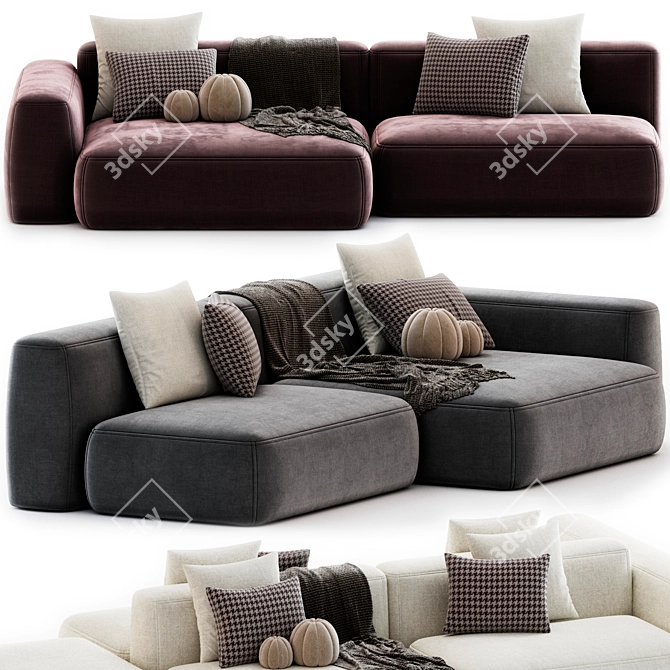  Sky Modular Sofa: Tamamm Quality 3D model image 4