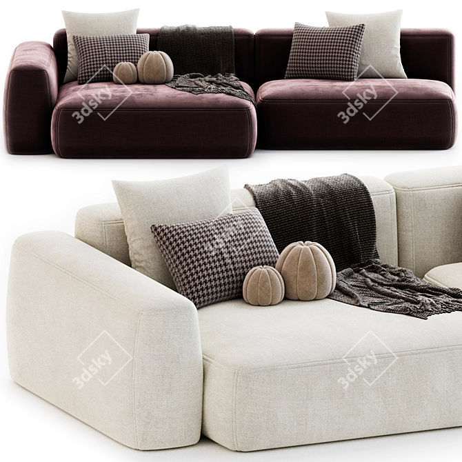  Sky Modular Sofa: Tamamm Quality 3D model image 6