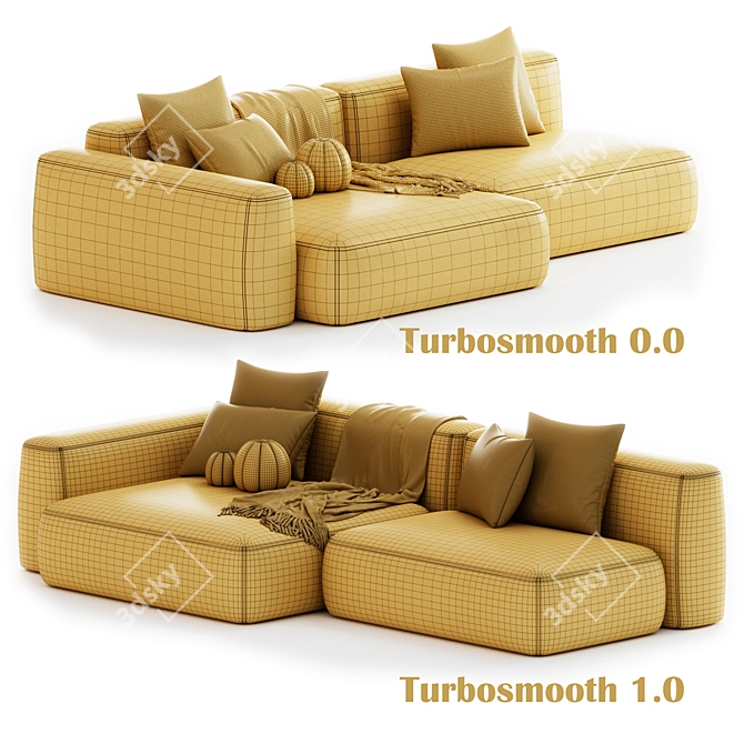  Sky Modular Sofa: Tamamm Quality 3D model image 7