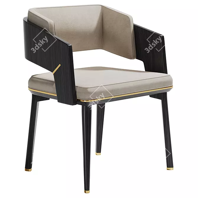 Luxurious Modern Galea II Chair 3D model image 1