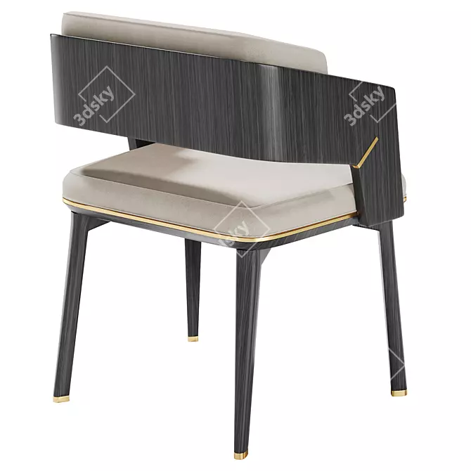 Luxurious Modern Galea II Chair 3D model image 3