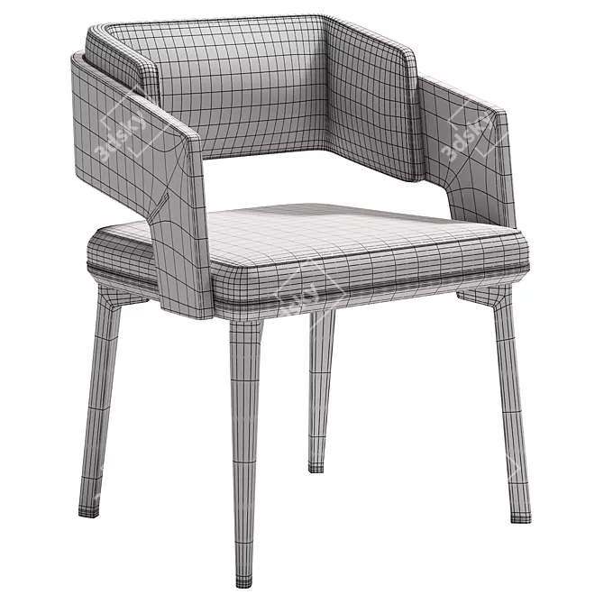 Luxurious Modern Galea II Chair 3D model image 4