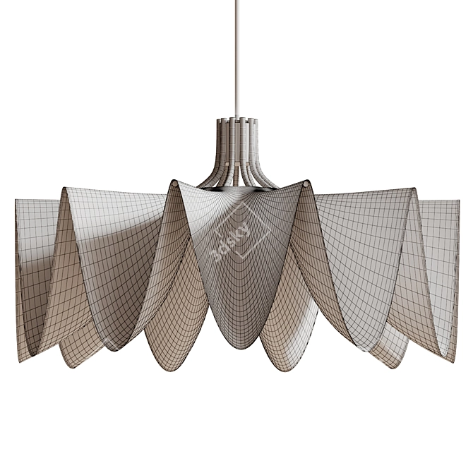 Artemide Veil Metal Fabric Chandelier 3D model image 2