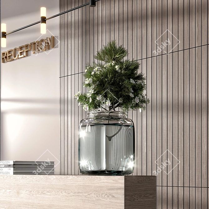 Modern Reception Desk Download Offer 3D model image 4