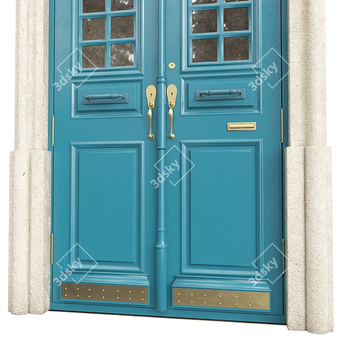 Classic Door 3D Model Set 3D model image 2