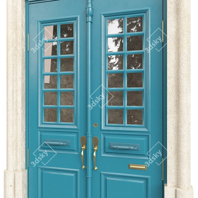 Classic Door 3D Model Set 3D model image 3