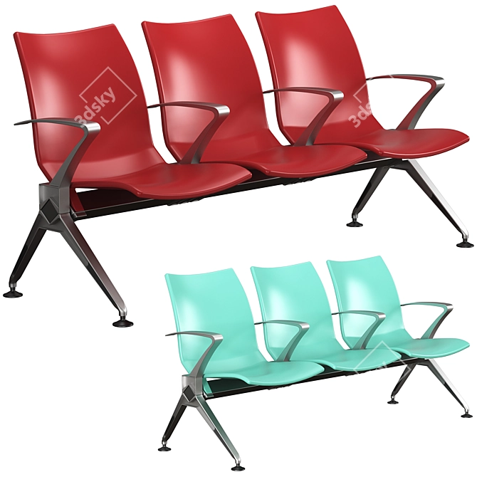 Signature Tandem Armchair L-W02-1 3D model image 1