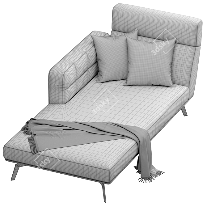 Customizable Delewaga Sofa Bed 3D model image 6