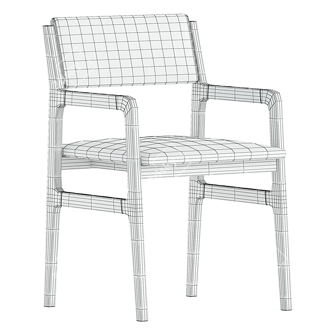 Modern Stylish SHANGHAI Chair 3D model image 4