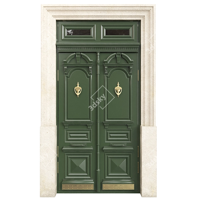 Classic Style 3D Door 1400mm 3D model image 1