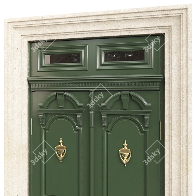 Classic Style 3D Door 1400mm 3D model image 4