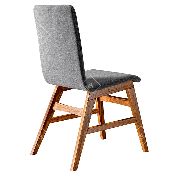 Modern Narvik Skandi Dining Chair 3D model image 3