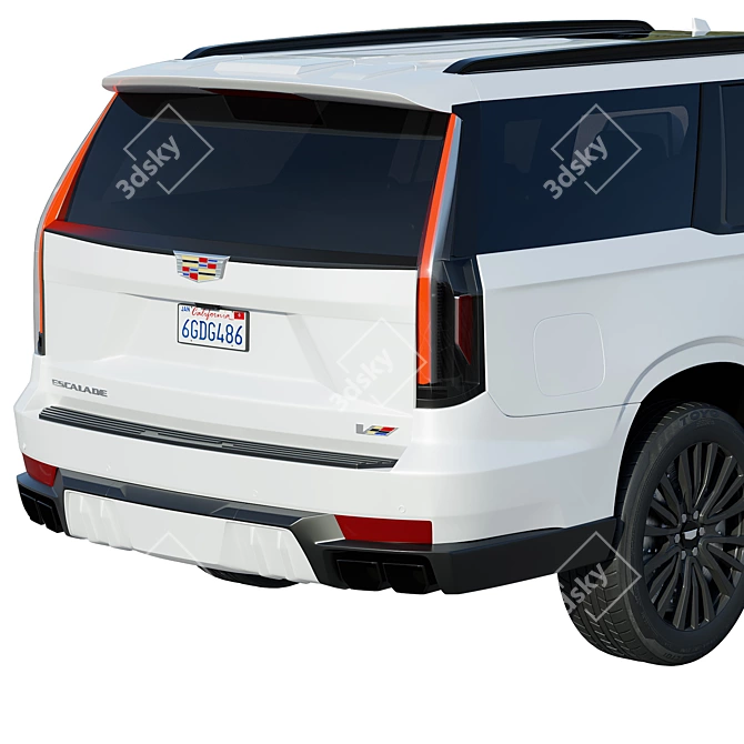 Cadillac Escalade-V 2023: Bold Elegance 3D model image 4