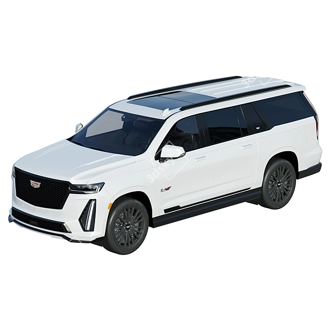 Cadillac Escalade-V 2023: Bold Elegance 3D model image 6