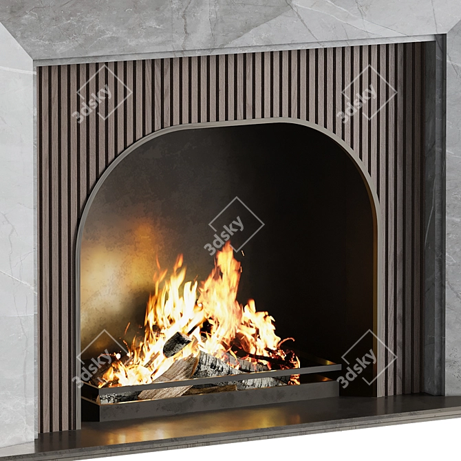 Fireplace 21 3D Model Download 3D model image 4