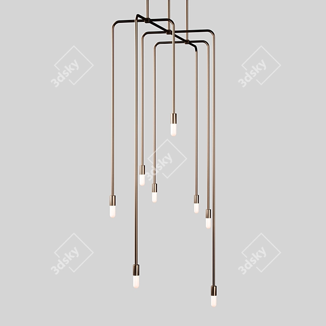 Modern Pendant Beaubien Luminaire 3D model image 3