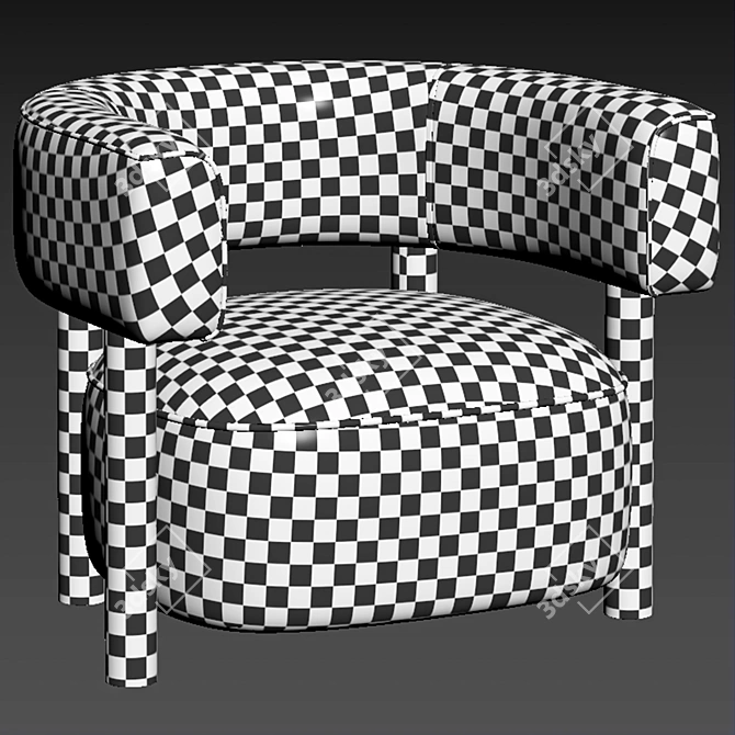 Karimoku N S03 Armchair 2015 3D model image 7