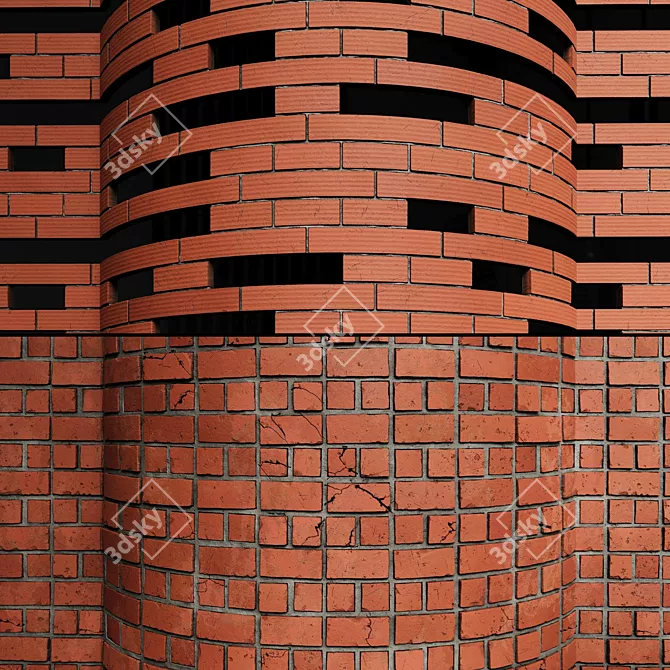 Seamless Brick Texture Pack 3D model image 4